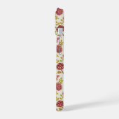 Jacobean Floral Pattern Rouge Rose Gold Crème (Côté gauche)