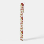 Jacobean Floral Pattern Rouge Rose Gold Crème (Côté droit)