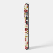 Jacobean Floral Pattern Rouge Rose Gold Crème (Côté gauche)