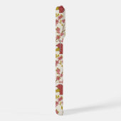 Jacobean Floral Pattern Rouge Rose Gold Crème (Côté droit)