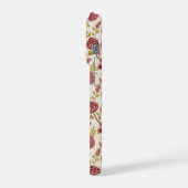 Jacobean Floral Pattern Rouge Rose Gold Crème (Côté gauche)