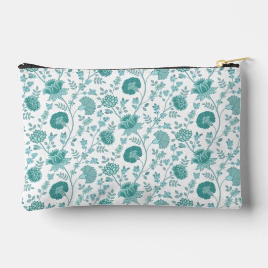 Jacobean Floral Pattern Teals op wit Etui (Achterkant)