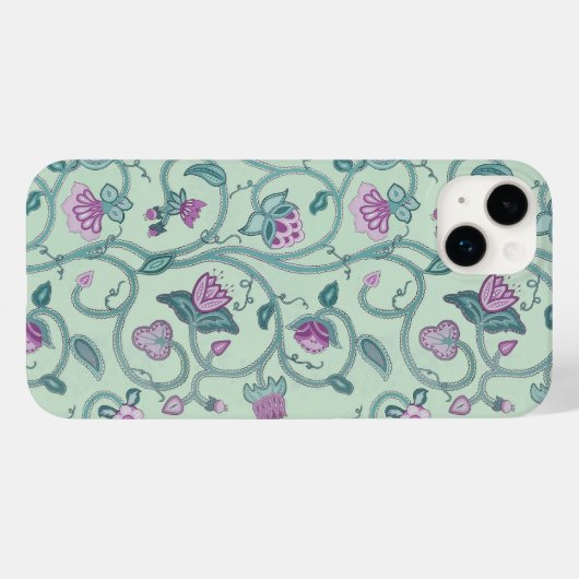  Jacobean Patterned Case-Mate iPhone Case (Achterkant (horizontaal))