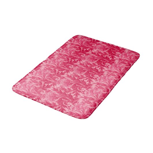 Jacoboon Flower Damask, Fuchsia and Light Pink Badmat (Gekanteld)