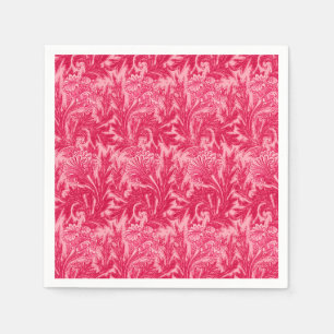 Jacoboon Flower Damask, Fuchsia and Light Pink Servet