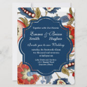Jacoboon red and blue Invitation Kaart (Voorkant)