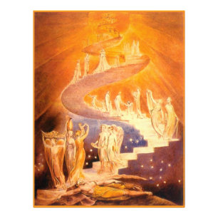 Jacob's droom door William Blake Foto Afdruk