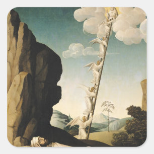 Jacob's Ladder, c.1490 Vierkante Sticker