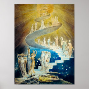 Jacob's Ladder van William Blake Poster