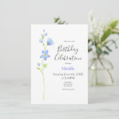 Jacob's Ladder Waterverf Flower Kaart (Staand voorkant)