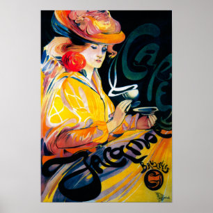 Jacqmotte Caf � Poster Vintage Europe