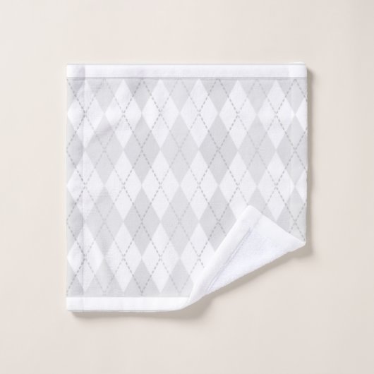Jacquard blanc (Gant de toilette)