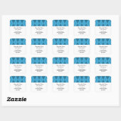 Jacquard bleu Enregistrer les stickers date (Feuille)