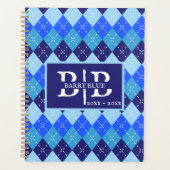 Jacquard Bleu Nouveau Emploi Retour À L'École Pers (Devant)