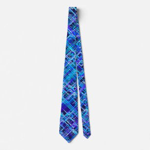 Jacquard bleu sur la Cravate bleu marine