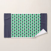 Jacquard bleu vert (Serviette à main)