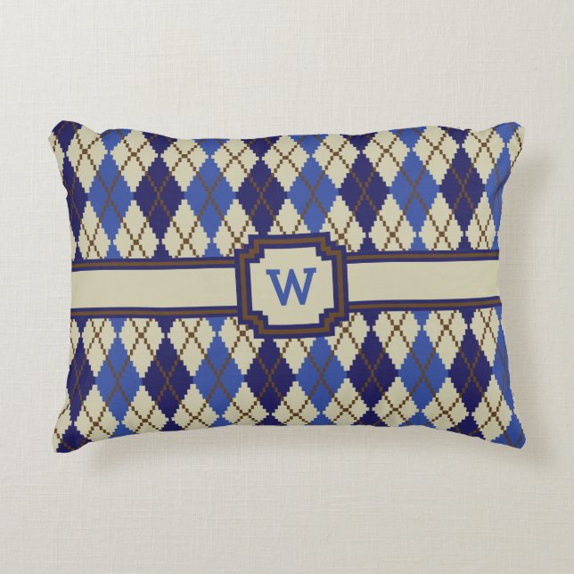 Jacquard Blueberry Scone Accent Coussin (Devant)