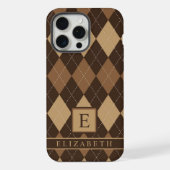 Jacquard Brown au chocolat foncé et personnalisabl (Verso)