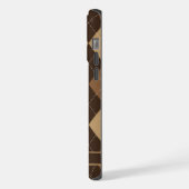 Jacquard Brown au chocolat foncé et personnalisabl (Côté gauche)