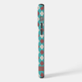 Jacquard Brown Turquoise Blue Green (Côté gauche)