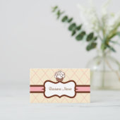 Jacquard Carte de visite Cupcake (Debout devant)
