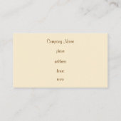 Jacquard Carte de visite Cupcake (Dos)