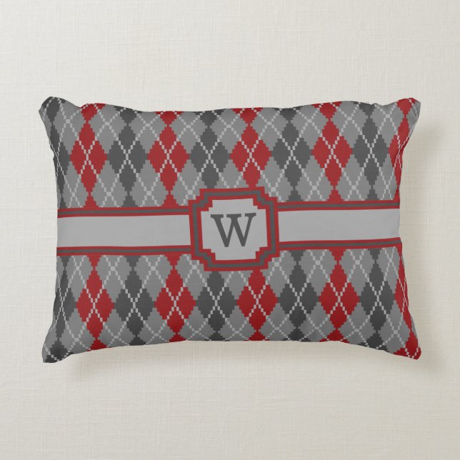 Jacquard Cendres et membres Coussin d'accentuation (Devant)