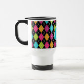Jacquard coloré Motif de voyage personnalisé Mug (Gauche)