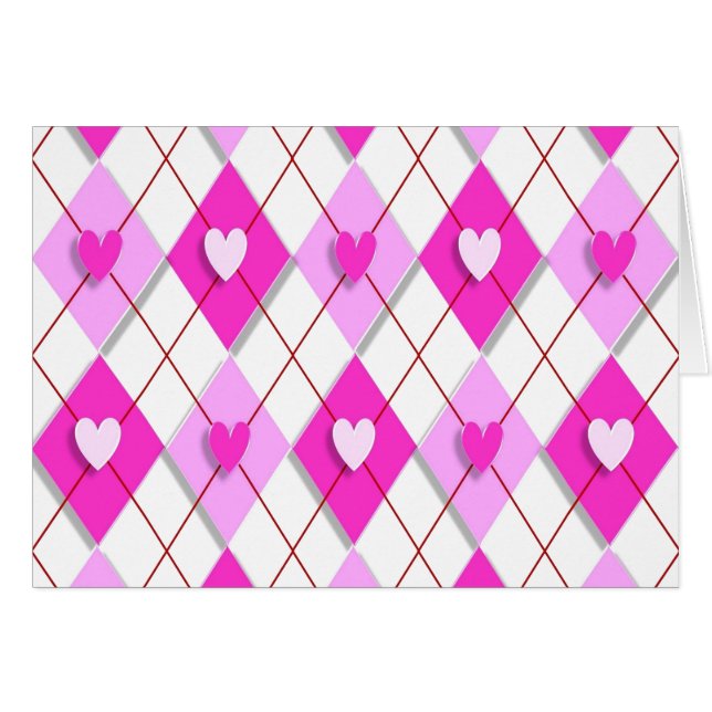 Jacquard de coeur pourpre (Devant horizontal)