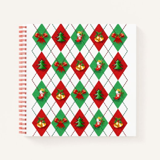 Jacquard de Noël Cute Retro Journal / Carnet (Devant)