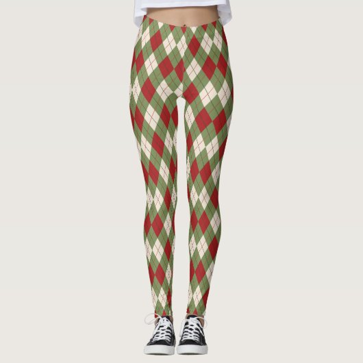 Jacquard de Noël Leggings (Devant)