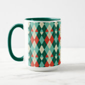 Jacquard de Noël - Mug de style rétro (Gauche)