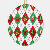 Jacquard de Noël Ornement décoré (Gauche)