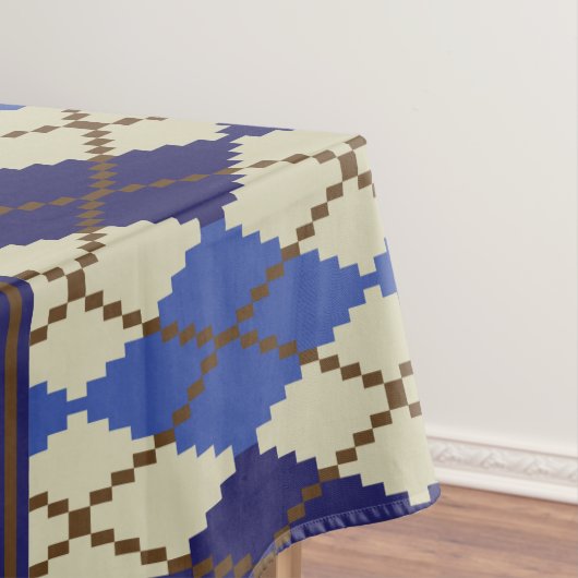 Jacquard de scone bleuté nappe (In Situ)