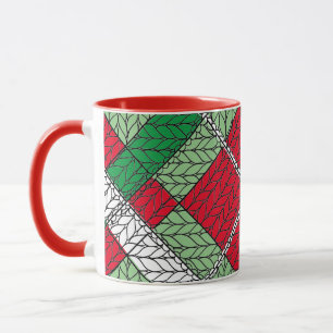 JACQUARD DE VACANCES KNIT Rouge Combo Mug