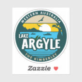 Jacquard du lac, Autocollant de l'Australie occide (Feuille)