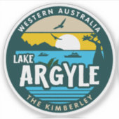 Jacquard du lac, Autocollant de l'Australie occide (Devant)