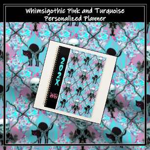 Jacquard en fil à barbe rose et turquoise Whimsigo