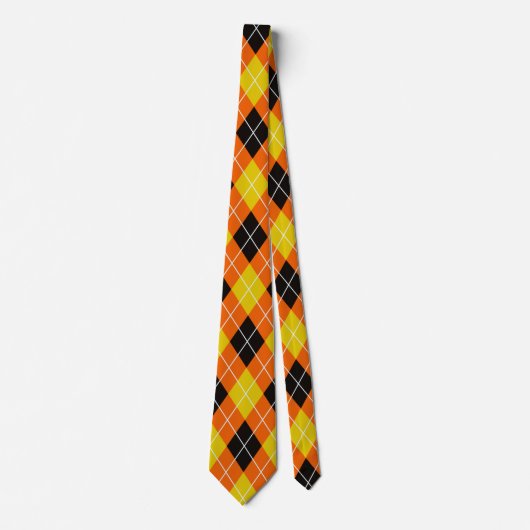 Jacquard Halloween Cravate Motif - Colo Éffrayant  (Devant)