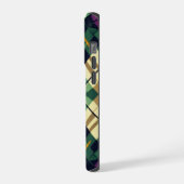 Jacquard Mardi Gras jaune violet vert (Côté gauche)