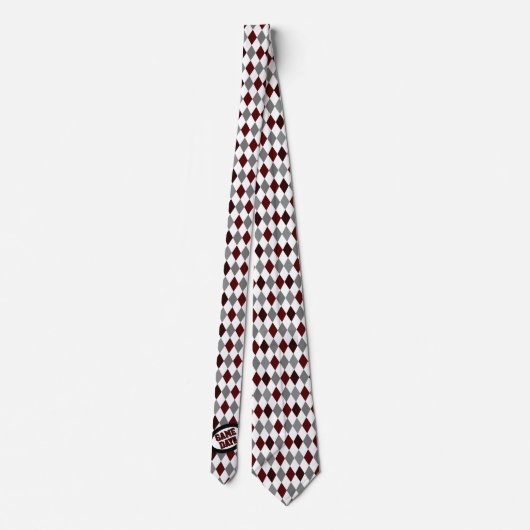Jacquard Maroon Motif Jour Cravate (Dos)