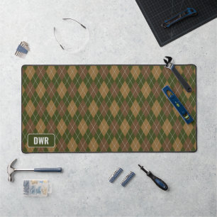 Jacquard Masculin - Chasseur Vert / Brown - Initia