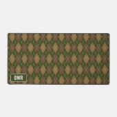 Jacquard Masculin - Chasseur Vert / Brown - Initia (Recto)