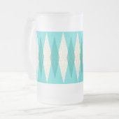 Jacquard moderne du milieu du siècle Frosted Mug (Devant gauche)