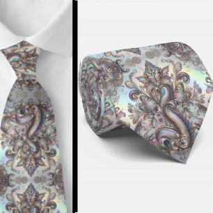Jacquard namaakzijde   Luxe paisley heren- Stropdas