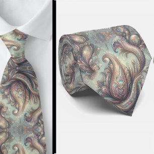 Jacquard namaakzijde Luxe paisley heren- Stropdas