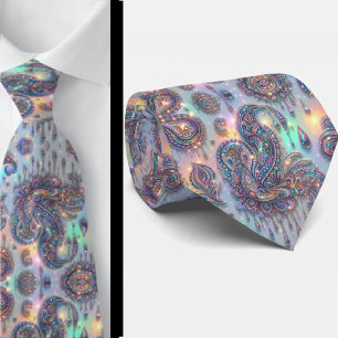 Jacquard namaakzijde   Luxe paisley heren- Stropdas