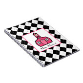 Jacquard noir et carnet rose de professeur (Côté Droit)