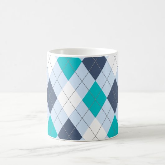 Jacquard : Nom de code" tasse bleue "éclectique (Centre)