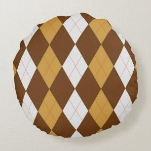 Jacquard pain d'épices Coussin rond